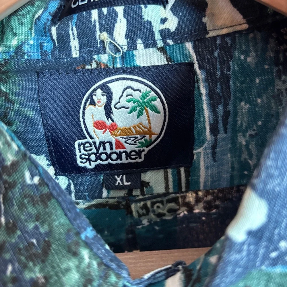 NWOT Reyn Spooner Catalina Spooner Cloth blue men’s XL - Picture 3 of 8